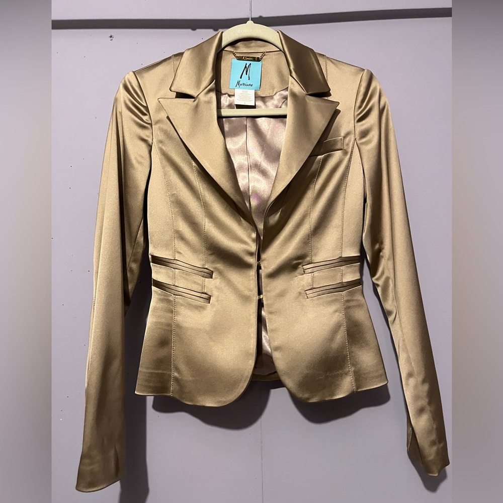 Vintage Marciano’s Gold Satin Blazer